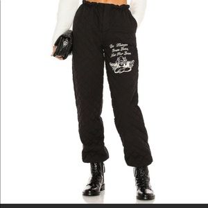NEW Boys Lie For Love Quilt Pants Black Street Style M